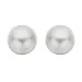 6 mm scrouples perle ohrringe in silber