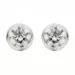 2 mm Scrouples Ohrringe in Silber weißen Zirkonen