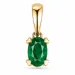 Smaragd Anhänger in 14 karat Gold 0,26 ct