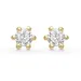 3 mm Støvring Design Ohrstecker in vergoldetem Sterlingsilber weißem Zirkon