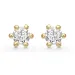 3,5 mm Støvring Design Ohrstecker in vergoldetem Sterlingsilber weißem Zirkon