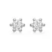 3 mm Støvring Design Zirkon Ohrstecker in Silber weißem Zirkon