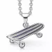 Støvring Design Skateboard Halskette mit Anhänger in Silber