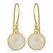 Mondstein Ohrringe in vergoldetem Silber - Loom Stones