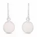 weißen Opal Ohrringe in Silber