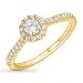Zirkon Goldring aus 9 Karat Gold
