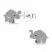 Elefant Kinderohrringe in Silber