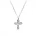 Kreuz Zirkon Halskette mit Anhänger aus Silber