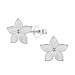 Blumen Ohrringe in Silber