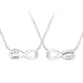 Best friends infinity Set mit 2 Halskette aus Silber - Little Ones