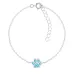 Pfote blauem Kinderarmband aus Silber - Little Ones