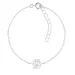 Pfote weißem Kinderarmband aus Silber - Little Ones