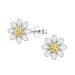 Blumen Kinderohrringe in Silber mit vergoldetem Silber - Little Ones