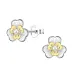 Blumen Kinderohrringe in Silber mit vergoldetem Silber - Little Ones