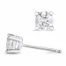 2 x 0,40 ct lab grown Diamant Weißgold Solitärohrstecker in 14 Karat Weißgold mit lab grown Diamant 