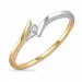 eng Diamant Ring in 14 Karat Gold- und Weißgold 0,051 ct