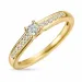 Diamant Ring in 14 Karat Gold 0,1 ct 0,056 ct