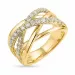 breit Diamant Gold Ring in 14 Karat Gold 0,44 ct