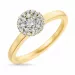 runder Diamant Gold Ring in 14 Karat Gold 0,11 ct 0,192 ct
