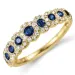 Saphir Diamantring in 14 Karat Gold 0,23 ct 0,46 ct