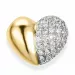 Herz Diamantanhänger in 14 karat Gold- und Weißgold 0,32 ct