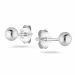 3 mm ohrstecker in silber