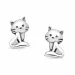 Katzen Ohrstecker in Silber - Little Ones
