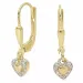 Herz Ohrringe in 9 Karat Gold mit