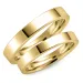 3 mm trauringe aus 9 Karat Gold - set