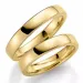 4 mm trauringe aus 9 Karat Gold - set