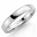 4 mm Trauring aus 9 Karat Weißgold