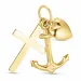 Glaube-Hoffnung-Liebe Anhänger aus 9 Karat Gold - Amoré