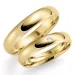 3 mm trauringe aus 9 Karat Gold 0,02 ct - set