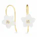 Blumen Ohrringe in 9 Karat Gold mit 