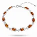 Elegant Bernstein Armband aus Silber