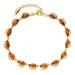 Elegant Bernstein Armband aus vergoldetem Sterlingsilber