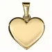 13 x 12,5 mm Herz Anhänger aus 8 Karat Gold - Amoré