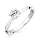 Zirkon Solitärring aus Silber