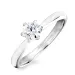 Zirkon Solitärring aus Silber