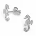 Seepferdchen Ohrringe in Silber