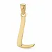 buchstab l Anhänger aus vergoldetem Sterlingsilber