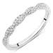 gewunden Zirkon Ring aus Silber
