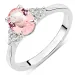 rosa Ring aus Silber