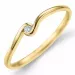 Diamant ring in 9 karat gold 0,02 ct