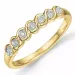 Diamant Ring in 9 Karat Gold mit Rhodium 0,04 ct