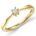 0,05 ct Diamant Solitärring in 9 Karat Gold 0,05 ct