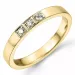 Diamant Gold Memoirering in 9 Karat Gold 0,09 ct