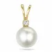 Perle Anhänger in 9 karat Gold 0,02 ct