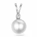 Perle Diamantanhänger in 9 karat Gold 0,02 ct