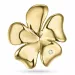 Blumen diamant anhänger in 9 karat gold 0,01 ct